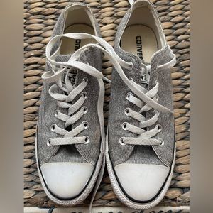 Converse Women silver classic sneakers